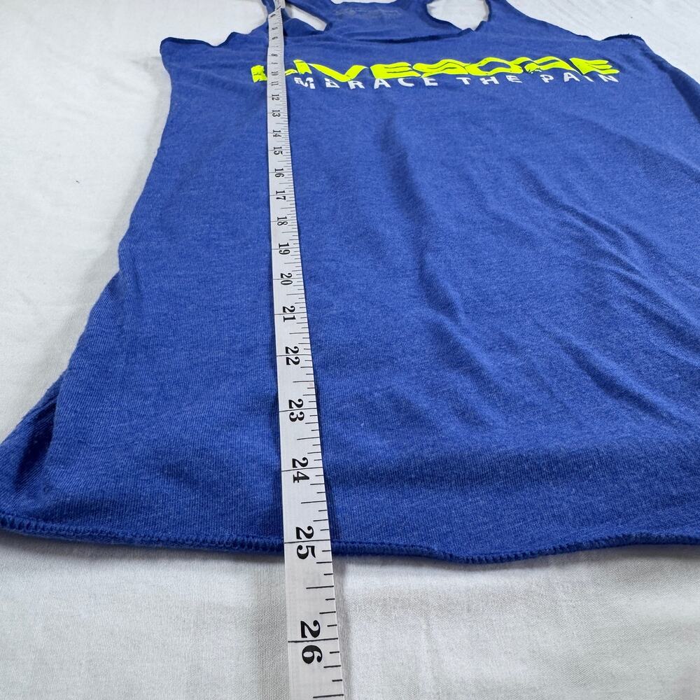 Livesore Racerback Tank Medium In Quads We Trust Blue Gym Workout - Picture 4 of 8